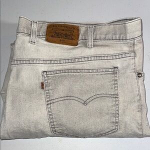 Vintage Levi's 540 1995 Men's Off-White Relaxed Jeans 44x32